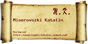 Miserovszki Katalin névjegykártya